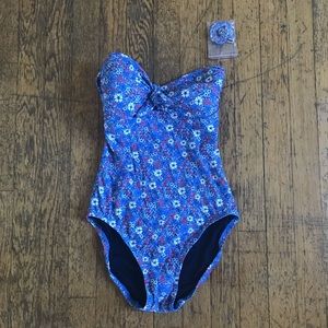 GAP one piece, pastel floral one piece swimsuit